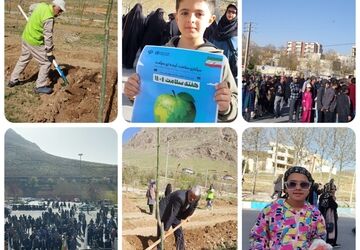 همایش پیاده‌روی به مناسبت روز زمین پاک در فریدونشهر