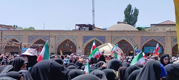 راهپیمایی مردم قزوین در جمعه خشم ونصر 