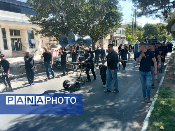 اجتماع حسینیان وعزاداری هیات مساجد و روستاهای اطراف در چناران