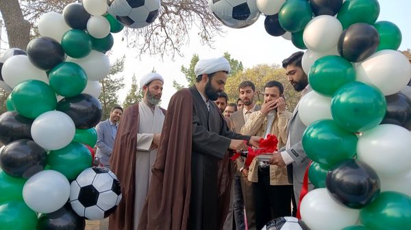 افتتاح زمین چمن اردوگاه شهید هاشمی‌نژاد مشهد