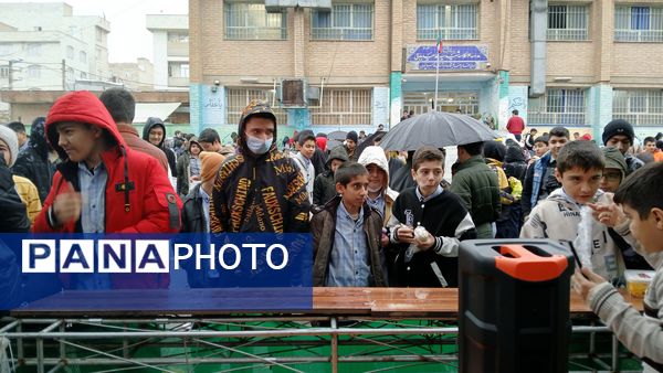 برپایی موکب در دبیرستان شهید بابایی به مناسبت بعث پیامبر‌(ص)