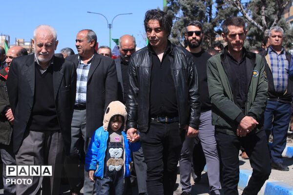 تشییع پیکر شهید سرگرد «جواد عبدی» در حملات آمریکایی - صهیونی