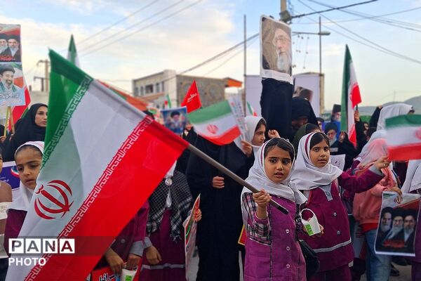 اجتماع بزرگ بانوان زینبی مدافعان ولایت به مناسبت شهادت رهبری شهید امام خامنه‌ای و شهیدان جنگ رمضان در باشت