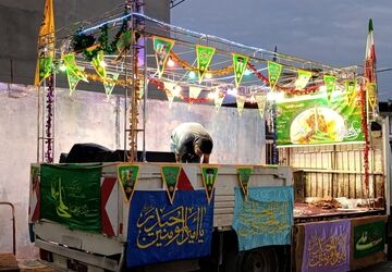 کاروان شادی میلاد حضرت علی(ع) در پارسیان
