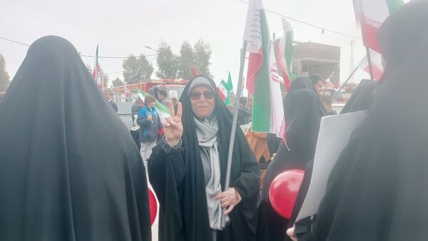 راهپیمایی 22 بهمن در روستای صرم قم