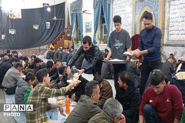 ضیافت افطاری همراه با نماز جماعت مغرب و عشاء در مسجد جامع شهر بار 
