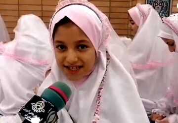 جشن تشرّف دانش آموزان مدرسه شهید هندویان قم به فصل عبادت