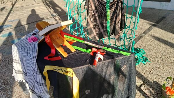 «صبحگاه مقاومت» در مدرسه شهید مطهری فین 