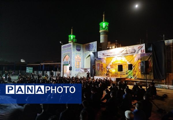 مراسم شب عاشورا  در گلزار شهدای نیشابور