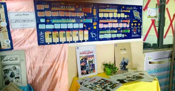 پایان نمایشگاه ایرانمون در مدرسه شهدای فرهنگی ۲ خرم آباد 