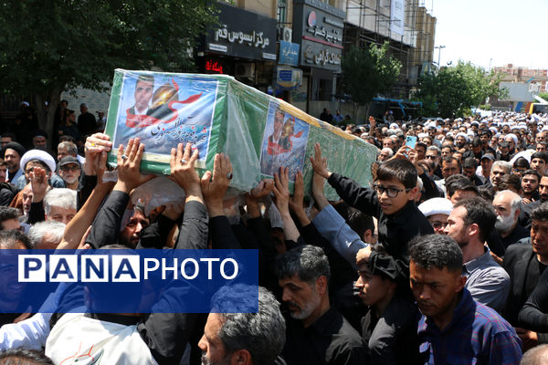 تشییع پیکر شهید مدافع حرم لشکر فاطمیون در قم