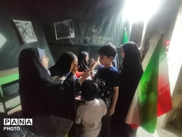 حضور دانش آموزان در موکب سازمان دانش آموزی در یکصد و ششمین شب تجمعات
