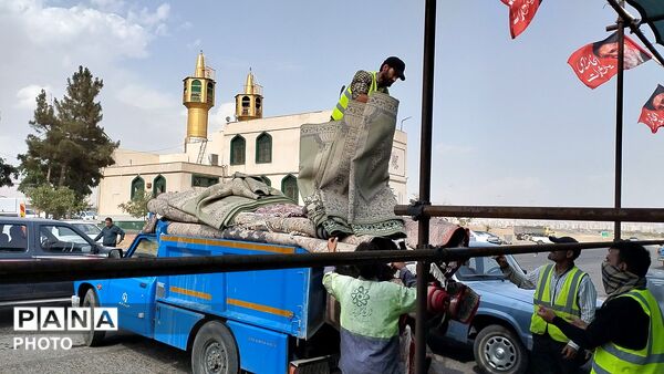  آماده سازی اسکان و مواکب پذیرایی زائران مراسم بدرقه قائد شهید امت در نظرآباد