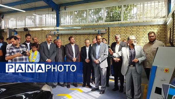 آیین افتتاحیه کارگاه و زمین چمن هنرستان تخصصی خودرو برادران نیشابور 