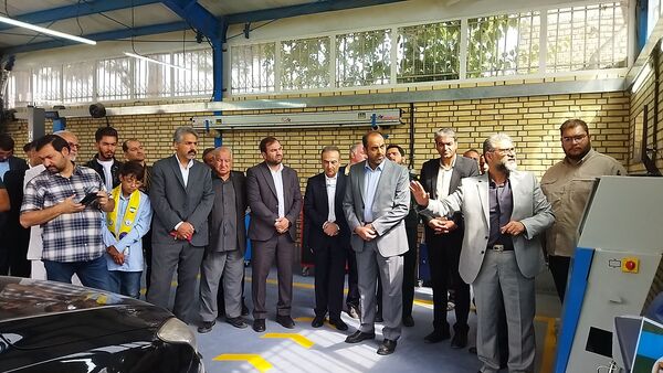 آیین افتتاحیه کارگاه و زمین چمن هنرستان تخصصی خودرو برادران نیشابور 