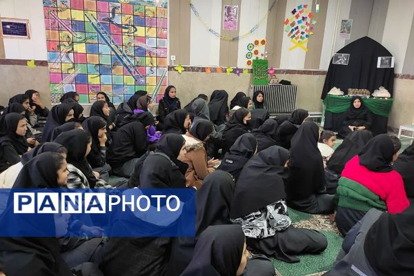 مراسم عزاداری شهادت حضرت فاطمه(س) در دبیرستان پویش دماوند 