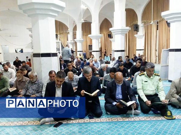 برگزاری مراسم چهلم شهدای جنگ ۱۲ روزه در شهرستان خلیل آباد