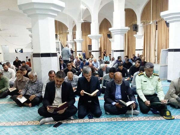 برگزاری مراسم چهلم شهدای جنگ ۱۲ روزه در شهرستان خلیل آباد