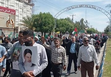 راهپیمایی روز قدس در بندرعباس