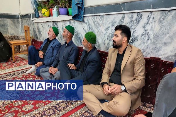 مراسم عزاداری شب تاسوعای حسینی در مسجد جامع شهر بار