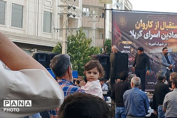 استقبال پرشور مردم شهرک امیریه از کاروان نمادین اسرای کربلا