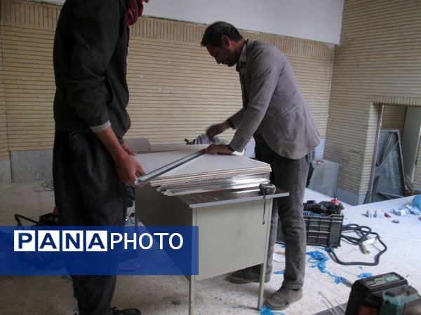 اجرای عملیات عمرانی در مدرسه‌ ابتدایی روستای مارکده