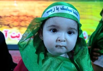 مراسم شیرخوارگان حسینی در شهر محمودآباد آذربایجان غربی
