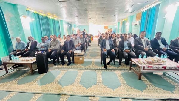 مراسم بزرگداشت مقام معلم در جزیره هرمز