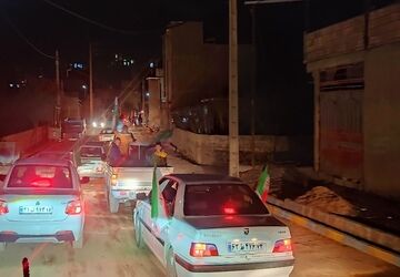 رژه با شکوه خودرویی در شهر بار نیشابور