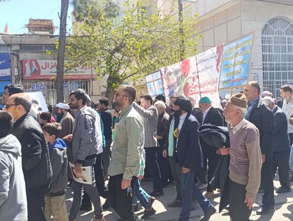 راهپیمایی باشکوه روز جهانی قدس در شهرستان خلیل‌آباد