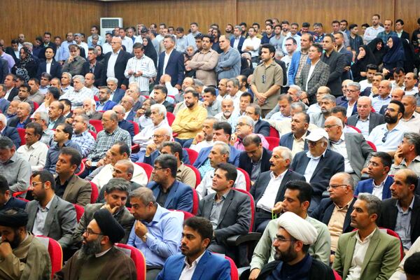 مراسم تکریم و معارفه فرماندار شهرستان لامرد