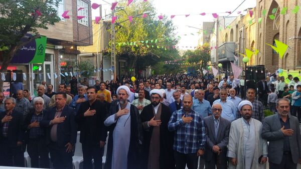 جشن وحدت و ولایت با حضور پرشور دانش‌آموزان اسکو