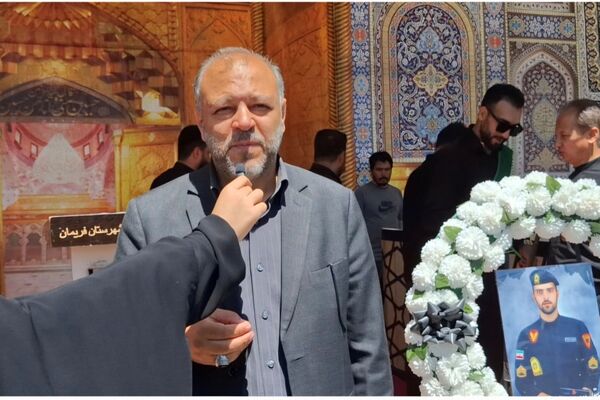 مراسم وداع با شهید امیرحسین مزینی در فریمان
