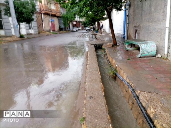 بارش شدید باران در اواخر خرداد ماه در شهر بار 