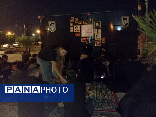 عزاداری هیات انصارالمهدی شهر جعفریه قم در یادمان شهدای گمنام 