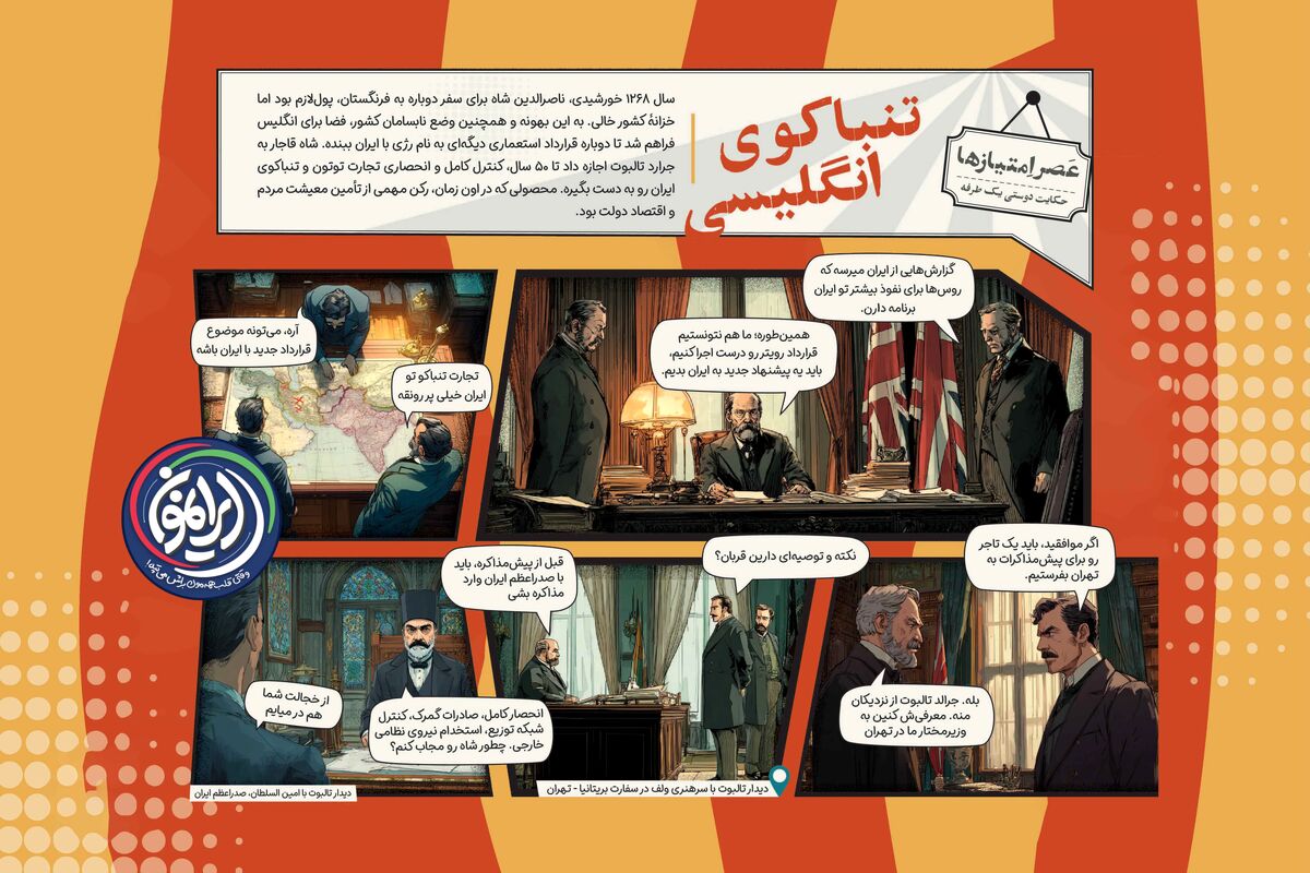 تنباکوی انگلیسی»؛ معیشت مردم، قربانیِ سفر اروپایی ناصرالدین‌شاه