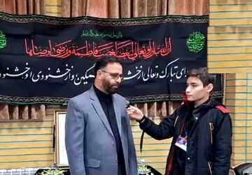 یادواره شهدا و عزاداری ایام فاطمیه در دبیرستان حکمت روستای لنگرود قم