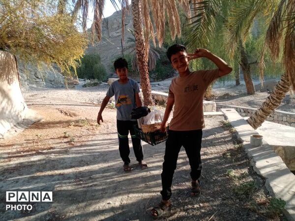 نصب برج نور در محوطه حمام مارم فین با مشارکت مردمی