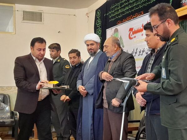 مراسم گرامیداشت هفته بسیج در شهر قاضی