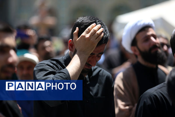 عرض تسلیت دسته‌های عزاداری سالروز شهادت امام باقر(ع) به کریمه اهل بیت