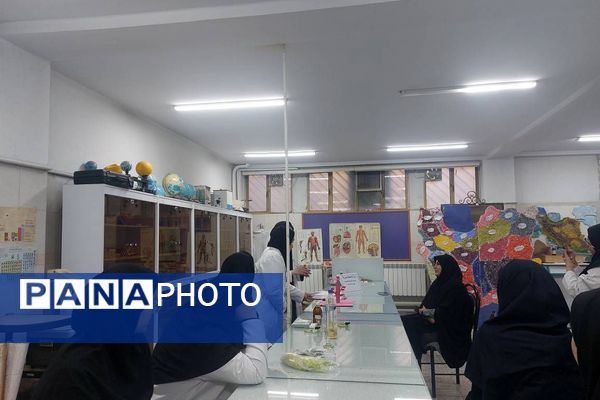 روز آزمایشگاه در دبیرستان شاهد ندای فاطمه (س) ناحیه دو شهرری 