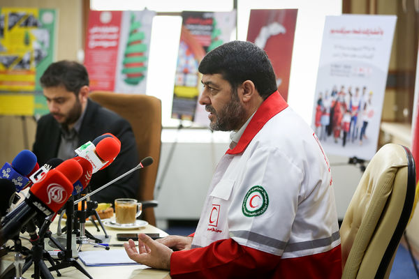 نشست خبری رئیس جمعیت هلال احمر