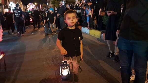 حرکت دسته عزاداری چلچراغ زنجان
