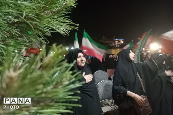 شکوه بیعت اهالی زرقان با آرمان‌های رهبر شهید