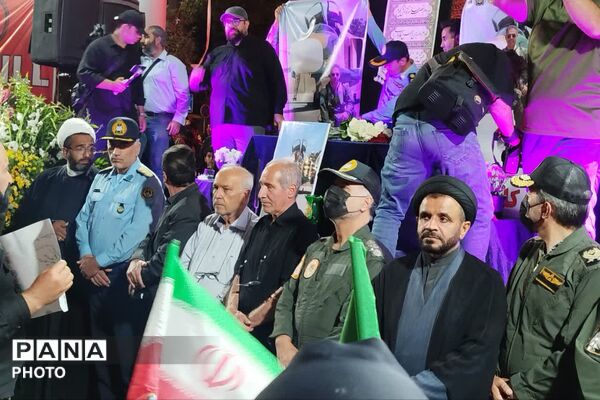 تشییع پیکر خلبان شهید مجید کاظمی در شیراز