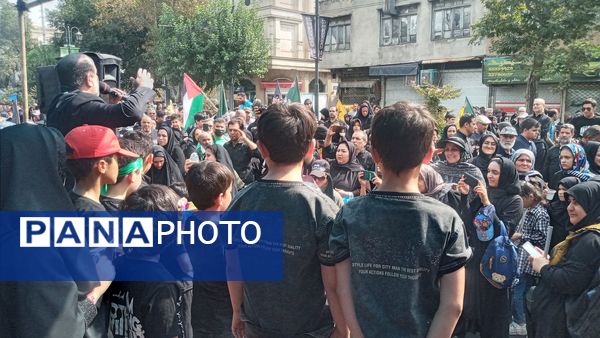 برپایی موکب عشاق الحسین سازمان دانش‌آموزی شهر تهران
