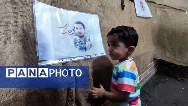 مراسم یادواره شهدا در روستای قراخیل قائمشهر