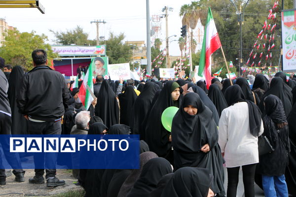 حضور پرشور مردم انقلابی جهرم در جشن 47 سالگی انقلاب اسلامی
