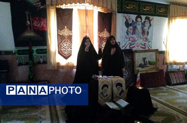 آیین شام غریبان دختران زینبی در آشخانه