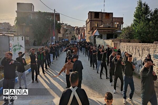 هئیت عزاداری مسجد جامع شهربار نیشابور در روز تاسوعای حسینی 